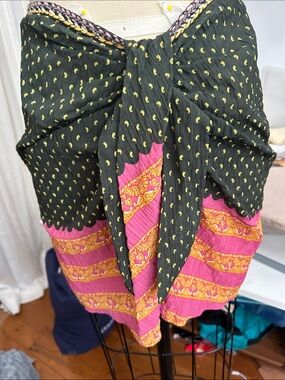 Women’s Pink & Black Sarong Cover-Up